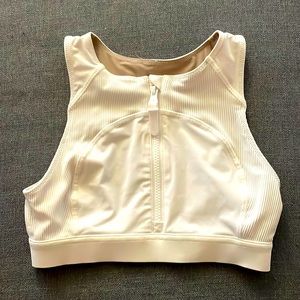 Lululemon Athletica Cream Crop Top